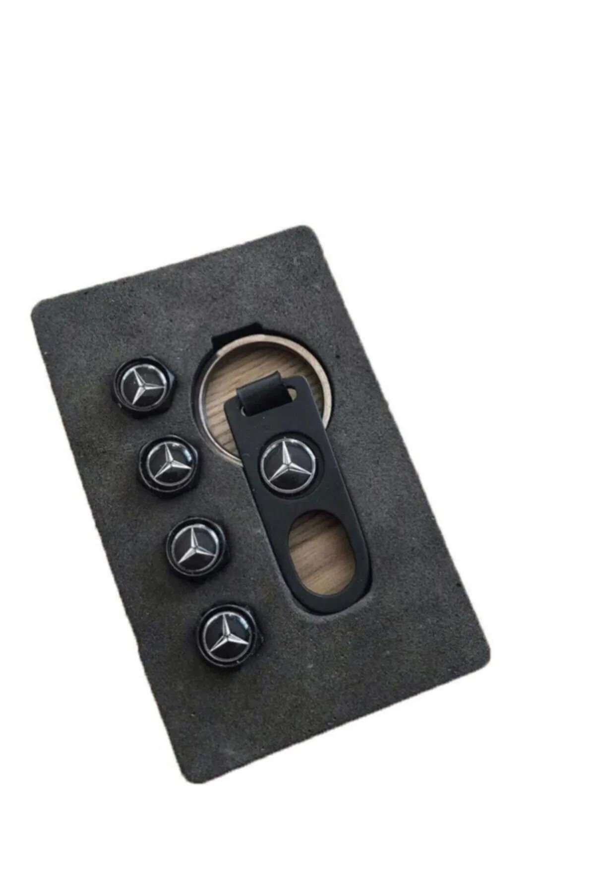 Mercedes Metal Sibop Kapağı Ve Anahtarlık Seti