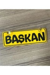 Başkan Dekor Plaka Vantuzlu