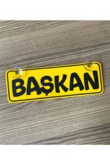 Başkan Dekor Plaka Vantuzlu