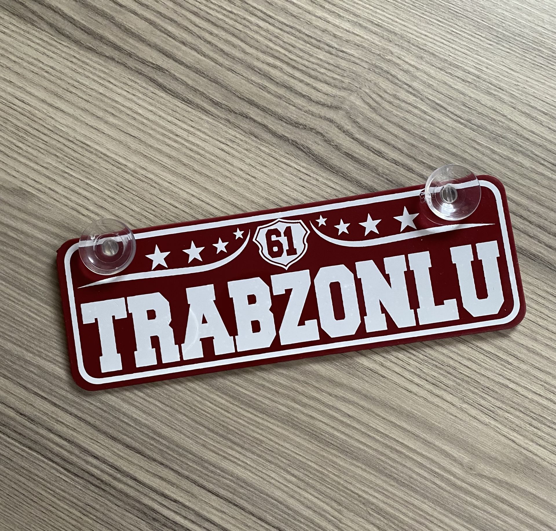 61 Trabzon Dekor Plaka Vantuzlu