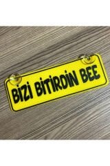 Bizi Bitirdin Bee Dekor Plaka Vantuzlu