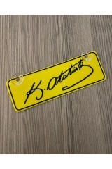 Atatürk Imza Dekor Plaka Vantuzlu