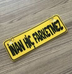 Inan Hiç Farketmez Dekor Plaka Vantuzlu