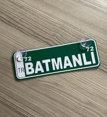 Batmanlı Dekor Plaka Vantuzlu