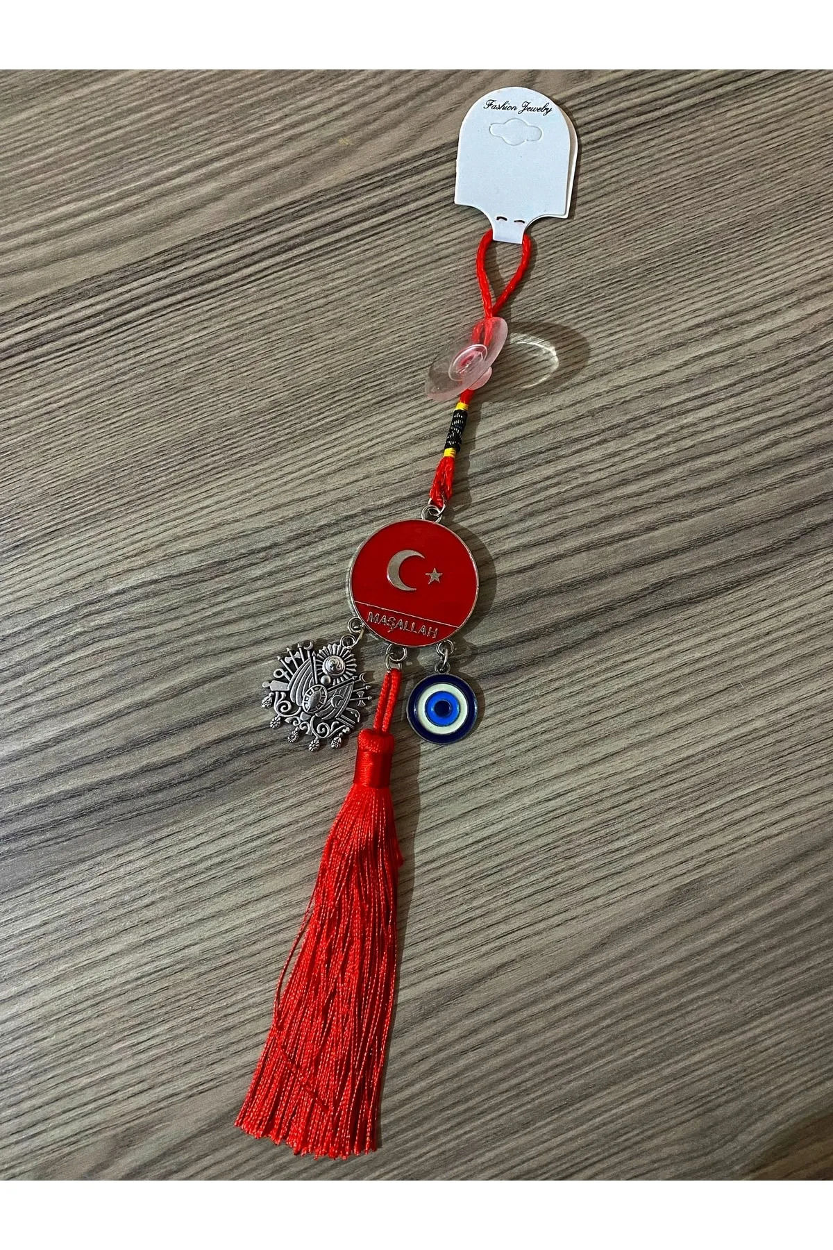 Türk Bayraklı Maşallah Oto Dikiz Ayna Süsü