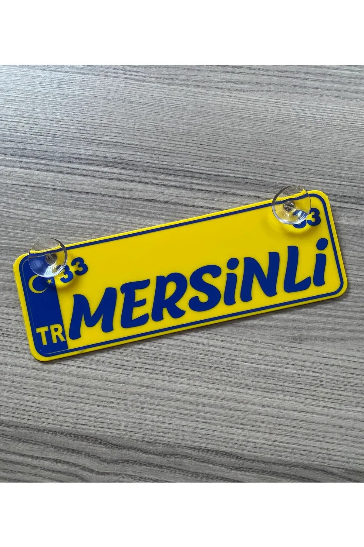 Mersinli Dekor Plaka Vantuzlu