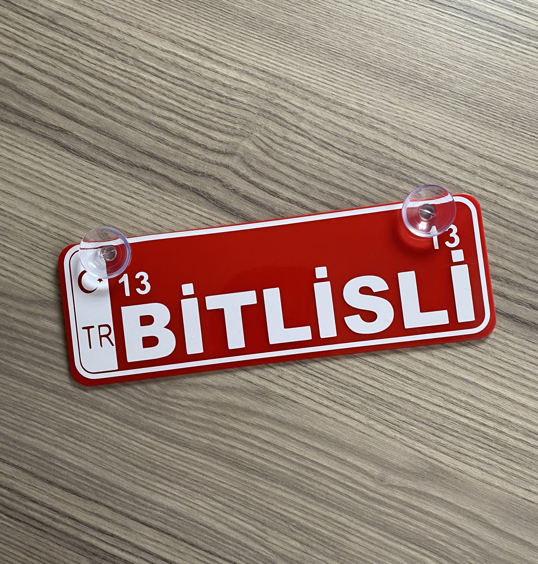 Bitlisli Dekor Plaka Vantuzlu