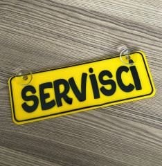 Servisçi Dekor Plaka Vantuzlu