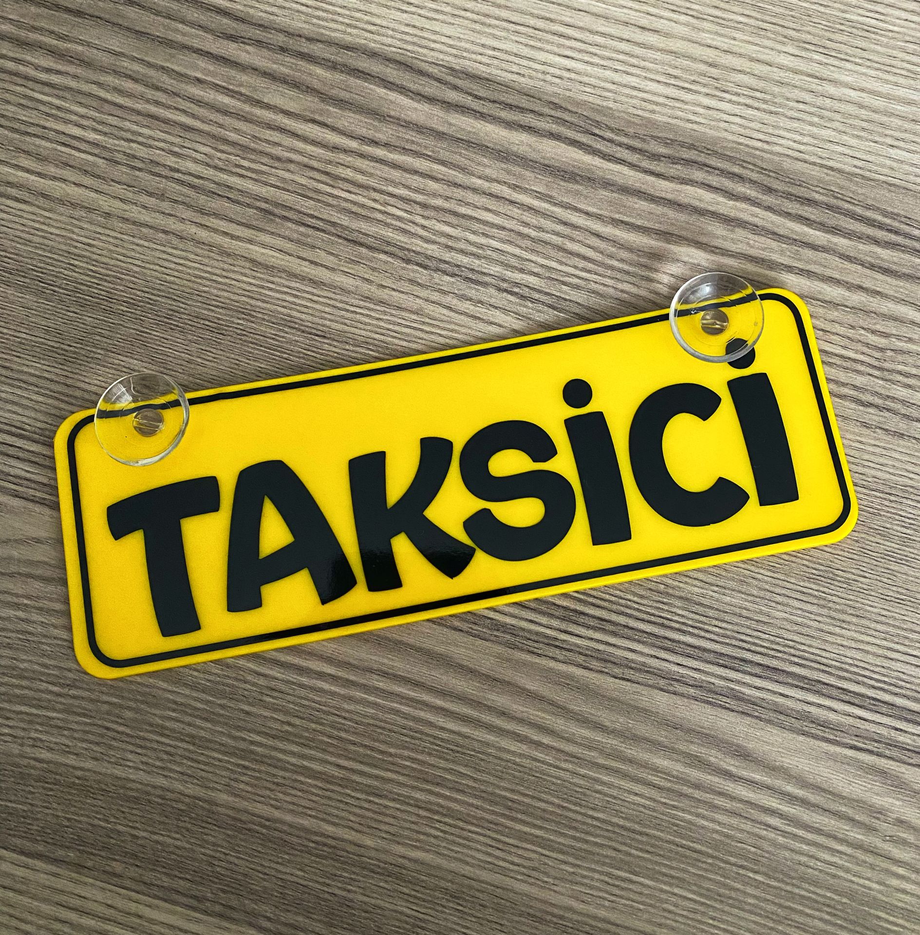 Taksici Dekor Plaka Vantuzlu