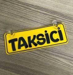 Taksici Dekor Plaka Vantuzlu