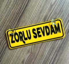 Zorlu Sevdam Dekor Plaka Vantuzlu