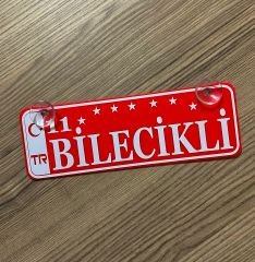 Bilecikli Dekor Plaka Vantuzlu