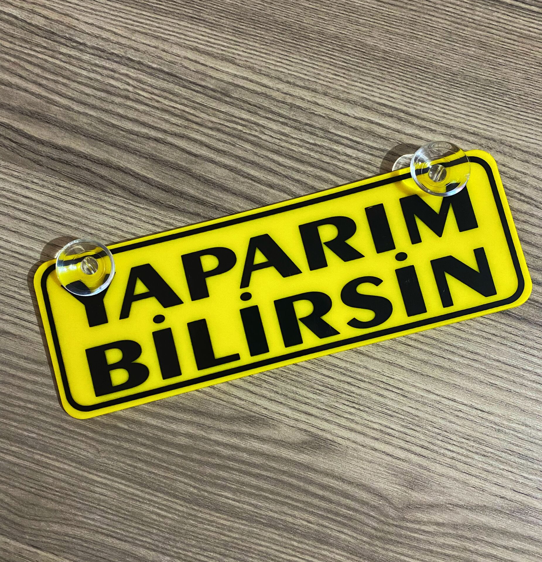 Yaparım Bilirsin Dekor Plaka Vantuzlu