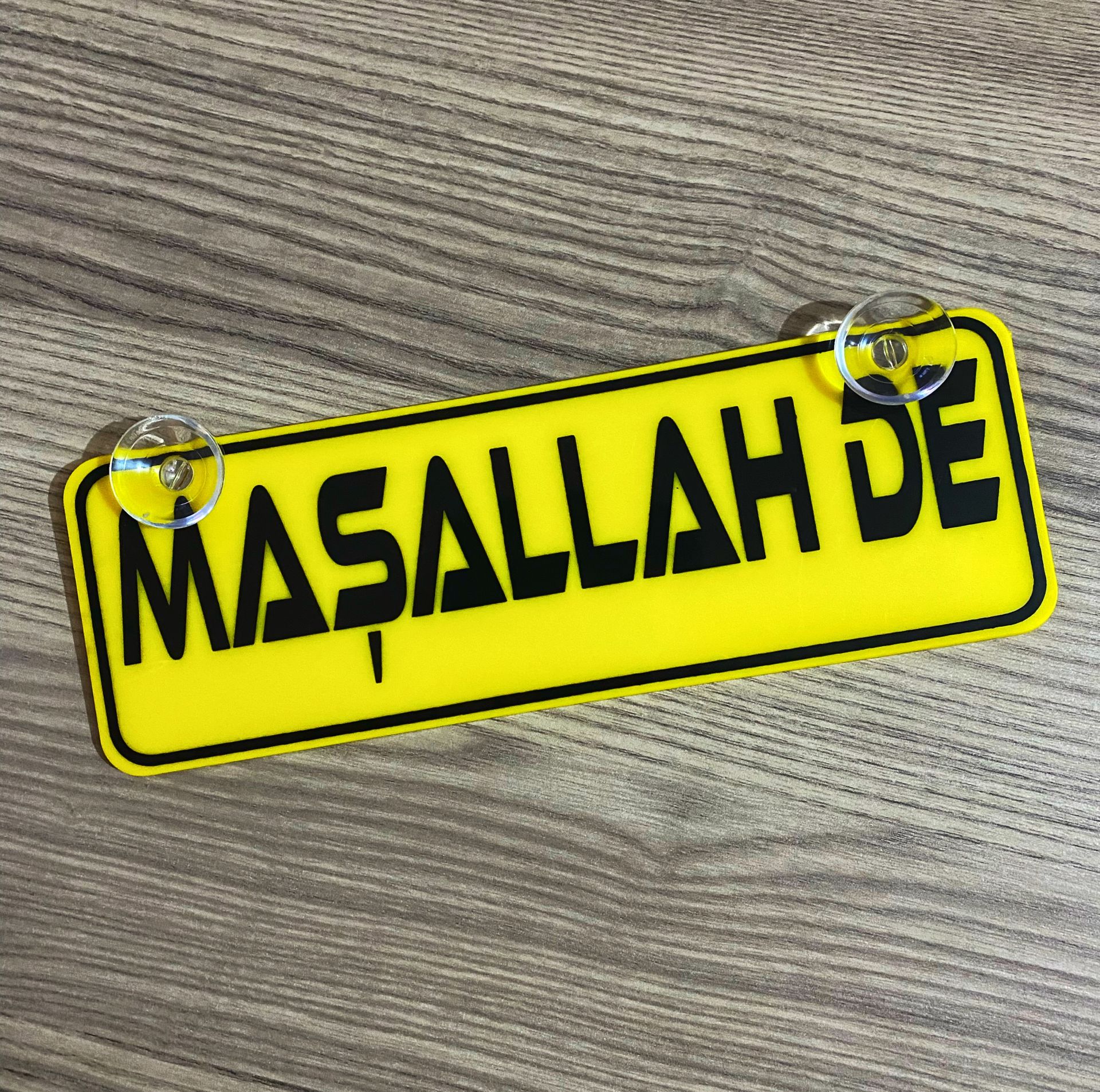 Maşallah De Dekor Plaka Vantuzlu