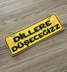 Dillere Düşeceğiz Dekor Plaka Vantuzlu