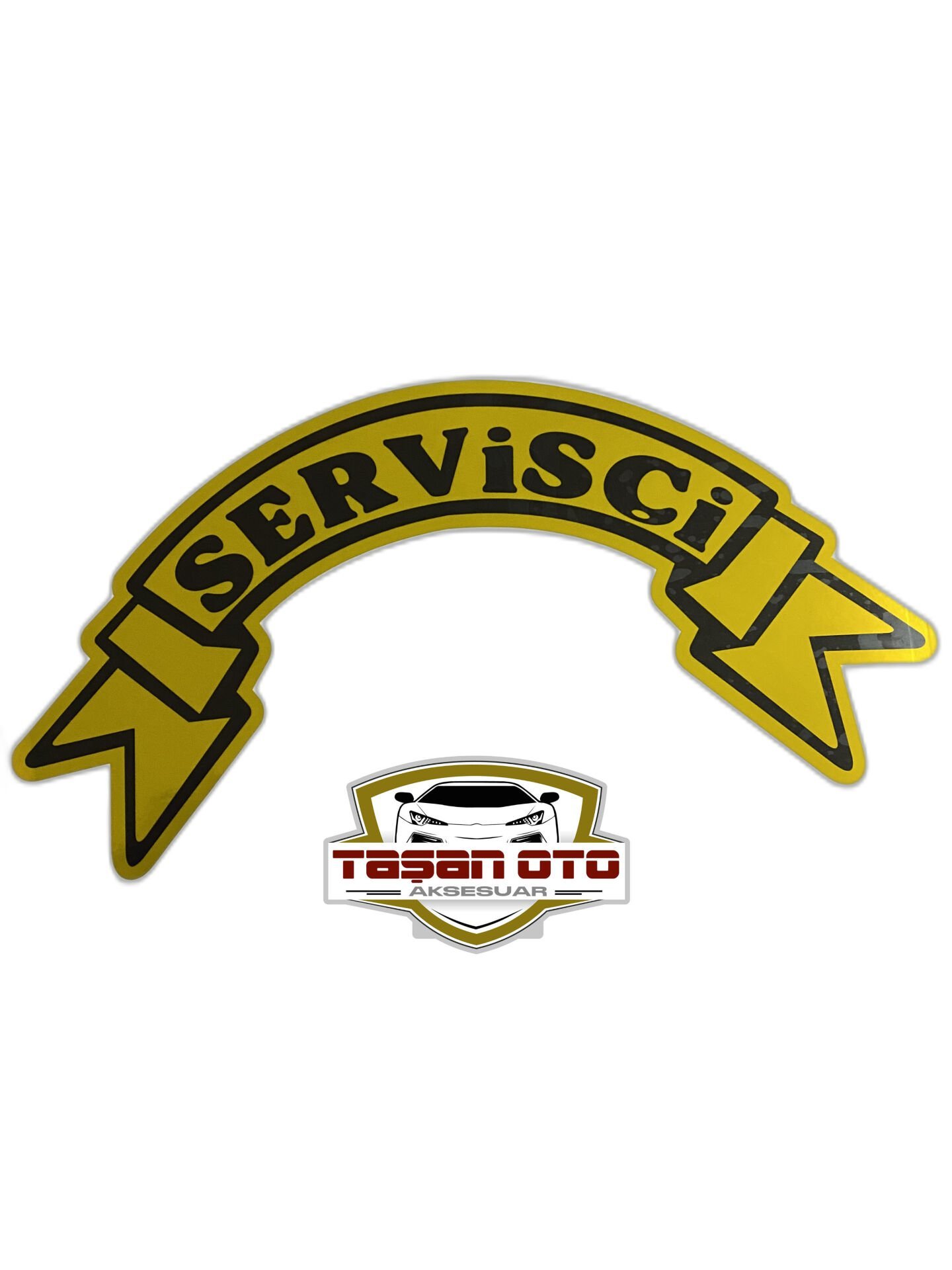 Servisçi Yazı Kurdele Sticker