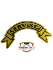 Servisçi Yazı Kurdele Sticker