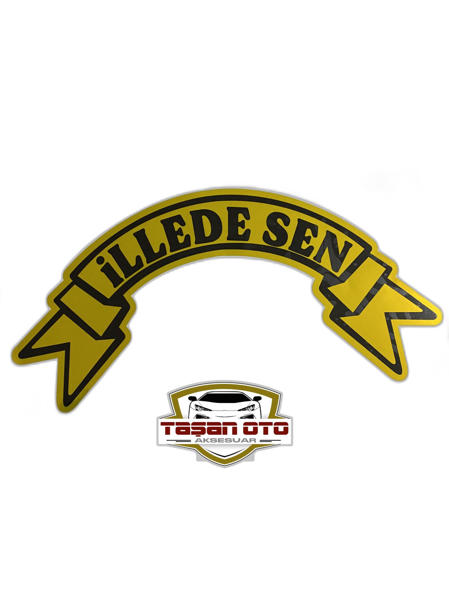 İlle de Sen Yazı Kurdele Sticker