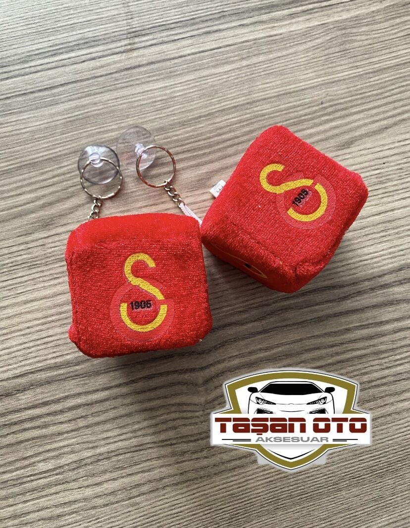 Galatasaray Peluş Zar Vantuzlu (Çift)