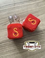 Galatasaray Peluş Zar Vantuzlu (Çift)